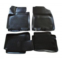 Rubber car floor mats for HYUNDAI i20 II 2014 - 2020