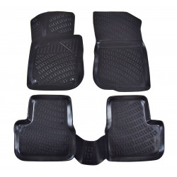 Rubber car floor mats for PEUGEOT 208 2012-2019
