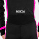 Tute Tuta da karting omologata CIK-FIA SPARCO Lady Kerb K44, nero/bianco/rosa | race-shop.it