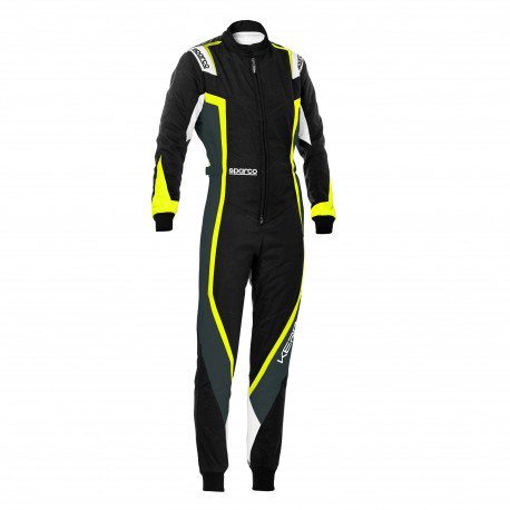 Tute Tuta da karting omologata CIK-FIA SPARCO Lady Kerb K44, nero/giallo | race-shop.it