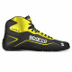 Scarpe da karting per bambini Sparco K-POLE, nero/giallo fluo