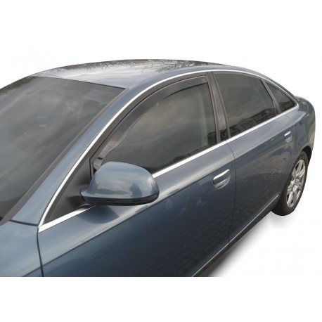 Deflettori finestre Window deflectors for AUDI A6 4D 2004-2011 (C6) (+OT) SEDAN 4pcs (front+rear) | race-shop.it