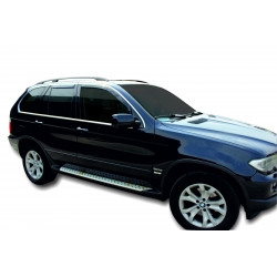 Window deflectors for BMW X5 (E53) 5D 2001– 2006 (+OT) 4pcs (front+rear)