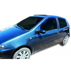 Window deflectors for FIAT PUNTO II, III 3D 10/1999-2018 2pcs (front)