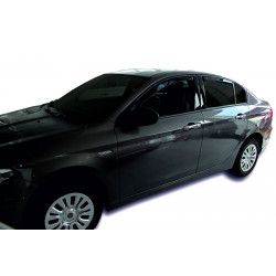 Window deflectors for FIAT TIPO 4/5D 2016-up (+OT) SEDAN/HTB 4pcs (front+rear)