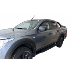 Window deflectors for FIAT FULLBACK 4D 2016-up (+OT) 4pcs (front+rear)