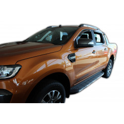 Window deflectors for FORD RANGER III 4D 2012-up (+OT) 4pcs (front+rear)