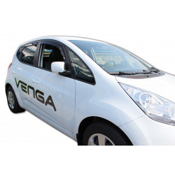 Window deflectors for KIA VENGA 5D 2009-2018 (+OT) 4pcs (front+rear)