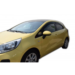 Window deflectors for KIA RIO III 5D 2011-2017 (+OT) HTB 4pcs (front+rear)