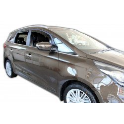 Window deflectors for KIA CARENS IV 5D 2013-2019 (+OT) 4pcs (front+rear)