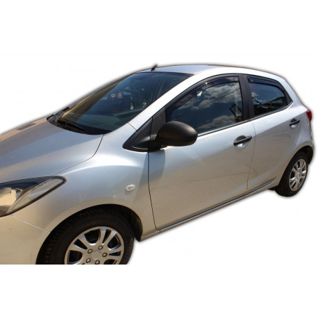 Deflettori finestre Window deflectors for MAZDA 2 III 5D 2009-2014 (+OT) 4pcs (front+rear) | race-shop.it