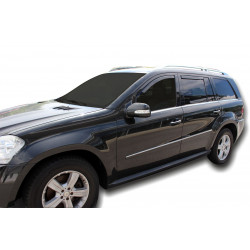Window deflectors for MERCEDES GL X164 5D 2007-2013 (+OT) 4pcs (front+rear)