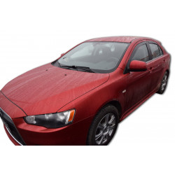 Window deflectors for MITSUBISHI LANCER 4/5D 2007-up (+OT) 4pcs (front+rear)