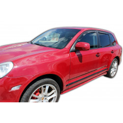 Window deflectors for PORSCHE Cayenne 5D 2002-2010 (+OT) 4pcs (front+rear)