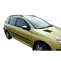 Window deflectors for PEUGEOT 206 5D 1998-2005 2pcs (front)
