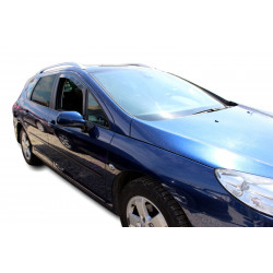 Window deflectors for PEUGEOT 407 4/5D 2004-2011 2pcs (front)
