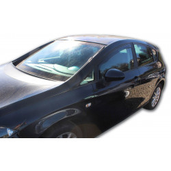 Window deflectors for SEAT LEON II 5D 2006-2012 (+OT) 4pcs (front+rear)