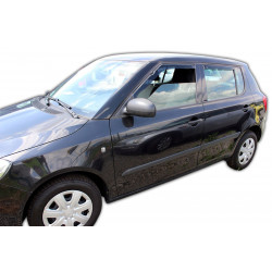Window deflectors for SKODA FABIA II 5D 05.2007-2014 (+OT) HTB 4pcs (front+rear)
