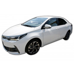 Window deflectors for TOYOTA COROLLA E16 4D 2013-2018 (+OT) sedan (XI gen) 4pcs (front+rear)