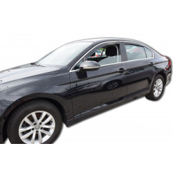 Window deflectors for VOLKSWAGEN PASSAT B8 4D 2014-up (+OT)SEDAN 4pcs (front+rear)