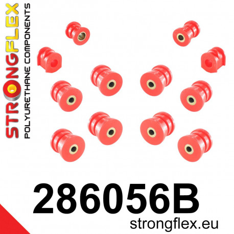 K11 (92-02) STRONGFLEX - 286056B: Rear suspension bush kit | race-shop.it