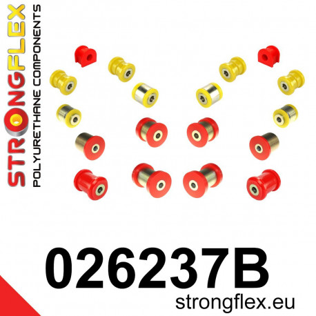 B7 (05-08) Quattro STRONGFLEX - 026237B: Rear suspension bush kit | race-shop.it