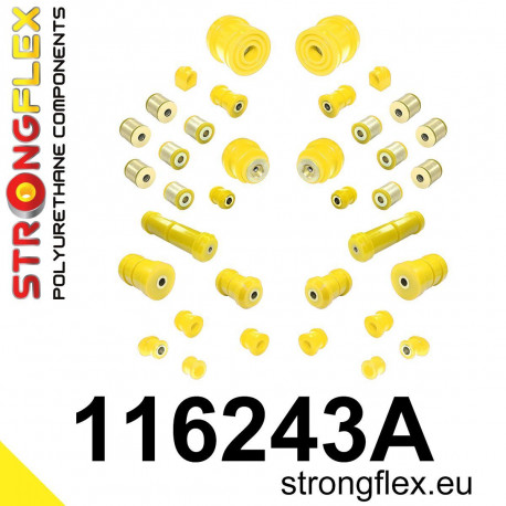 Silentblock in poliuretano STRONGFLEX - 116243A: Full suspension bush kit SPORT | race-shop.it