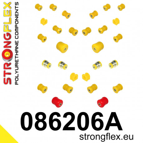 V SH 96-01 STRONGFLEX - 086206A: Suspension polyurethane bush kit SPORT | race-shop.it