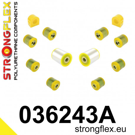 Silentblock in poliuretano STRONGFLEX - 036243A: Rear suspension bush kit SPORT | race-shop.it