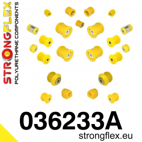 E39 Sedan 95-03 STRONGFLEX - 036233A: Full suspension bush kit E39 Sedan SPORT | race-shop.it