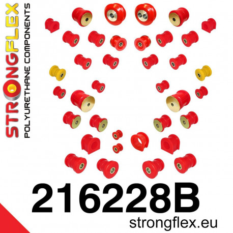 Silentblock in poliuretano STRONGFLEX - 216228B: Full suspension bush kit | race-shop.it