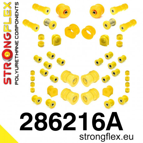 Silentblock in poliuretano STRONGFLEX - 286216A: Full suspension bush kit R32 SPORT | race-shop.it