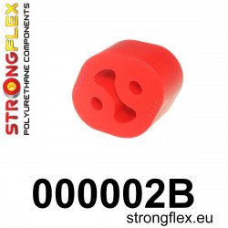 STRONGFLEX - 000002B: Gancio Staffa Supporto per il montaggio dello scarico 27mm