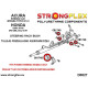 CRX del Sol (92-97) STRONGFLEX - 086201A: Steering rack mount bush kit SPORT | race-shop.it
