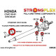 CRX (88-91) STRONGFLEX - 086200A: Steering rack mount bush kit SPORT | race-shop.it