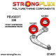 206 (+) / 207 Compact / 207i (SD) (98-17) STRONGFLEX - 141562A: Front arm front bush SPORT | race-shop.it
