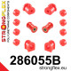 K11 (92-02) STRONGFLEX - 286055B: Front suspension bush kit | race-shop.it
