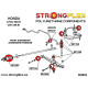 CRX (88-91) STRONGFLEX - 081165B: Barra di fissaggio anteriore al telaio | race-shop.it