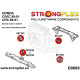 CRX (88-91) STRONGFLEX - 081162B: Inserti per il supporto motore sinistra | race-shop.it