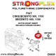 Seicento (98-08) STRONGFLEX - 061242A: Inserti per il supporto motore SPORT | race-shop.it