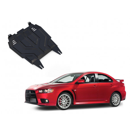 Piastre protezione motore Piastra paramotore per Mitsubishi Lancer X | race-shop.it