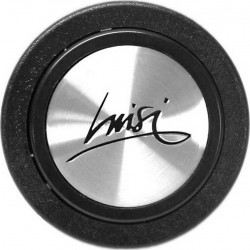 Steering wheel horn button Volanti Luisi - silver with nero "LUISI"