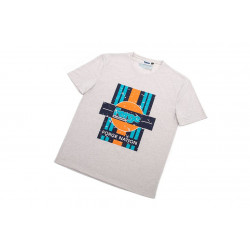 T-shirt FORGE MOTORSPORT Nation Race, grigio chiaro