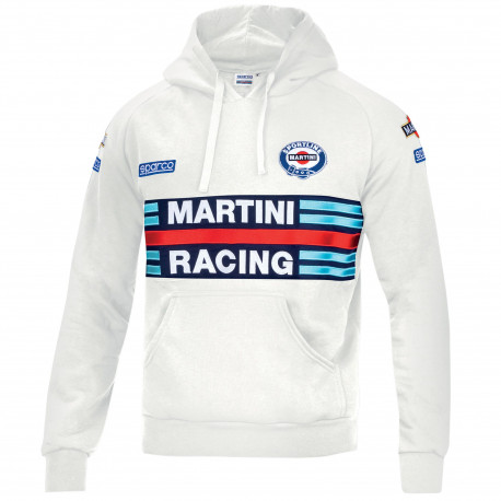Felpe con cappuccio e giacche Sparco MARTINI RACING felpa con cappuccio d`uomo bianco | race-shop.it