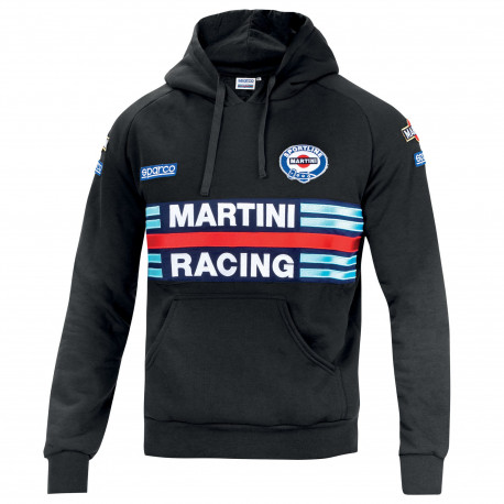 Felpe con cappuccio e giacche Sparco MARTINI RACING felpa con cappuccio d`uomo nero | race-shop.it