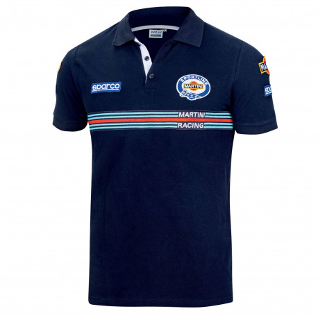 Magliette Sparco MARTINI RACING Polo replica da uomo - blu | race-shop.it