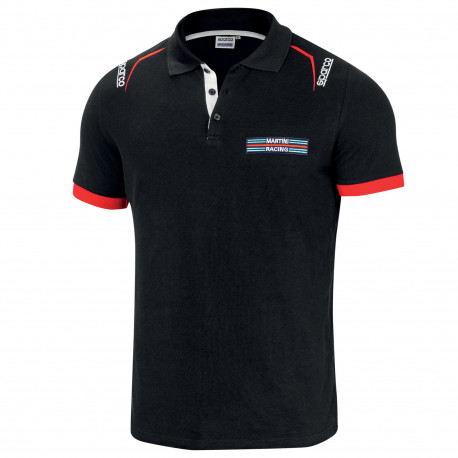 Magliette Polo da uomo SPARCO MARTINI RACING, nero | race-shop.it
