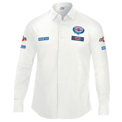 Camicia a maniche lunghe da uomo SPARCO MARTINI RACING, bianco