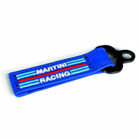 Articoli promozionali MARTINI RACING logo leather keyring - blue | race-shop.it