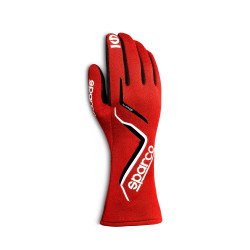 Guanti da gara omologati FIA Sparco LAND (cuciture esterne), rosso/nero